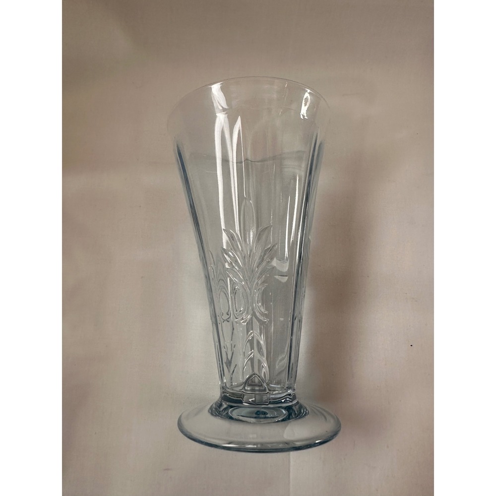 Fostoria Baroque Azure Blue Footed Tumblers 6 inch Glass Set of 3 - Picture 9 of 14
